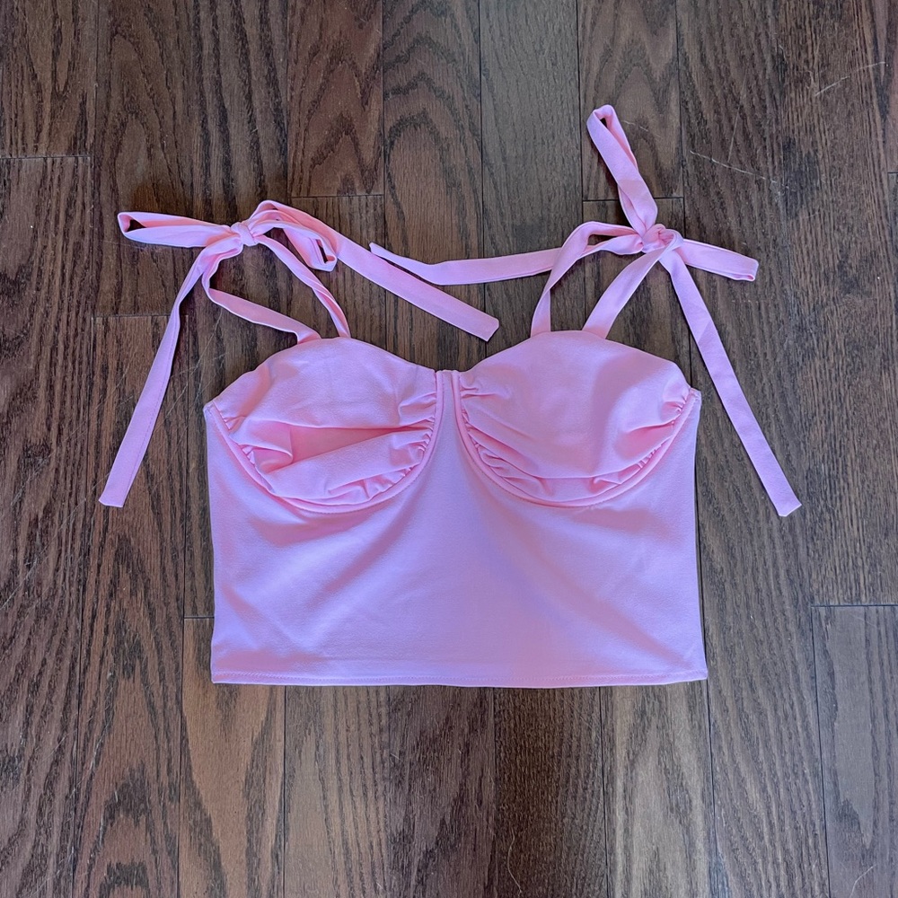 Pink crop top